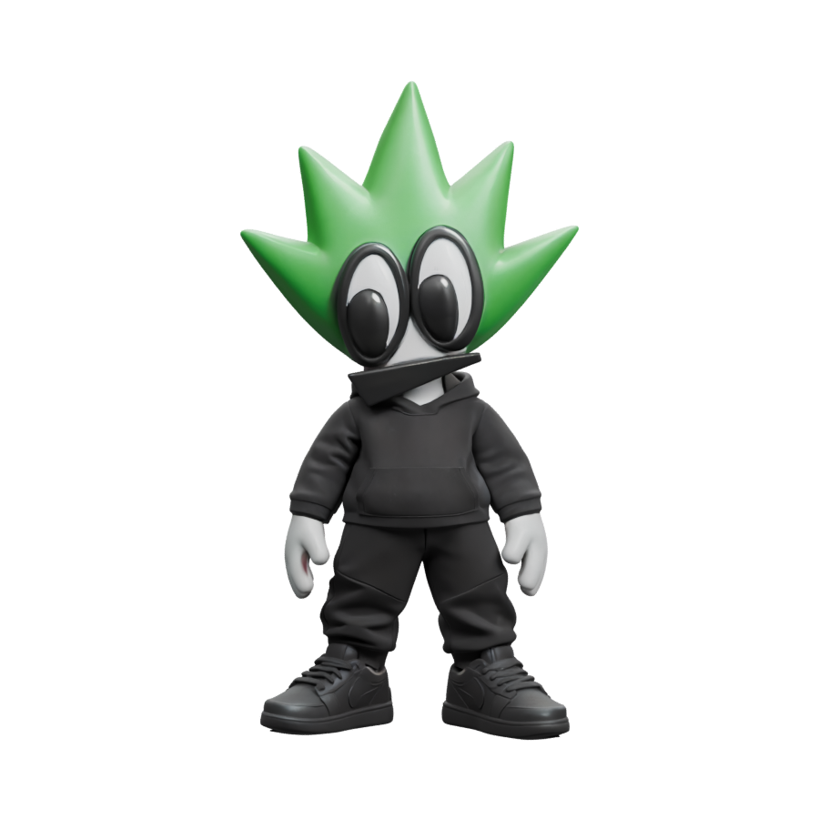 The green Hype mascot